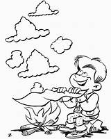 Scouting Coloring Pages Scouts Scout People Jobs Family Cub Boy Kids Smoke Printable Color Kleurplaten Fun Kleurplaat Signals Gif Making sketch template