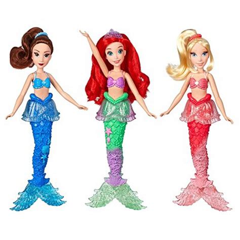 disney princess ariel and sisters fashion dolls 3 pack of mermaid