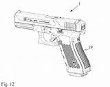 Glock 17t Pistol sketch template