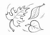 Coloring Leaves Cartoon Pages Printable sketch template