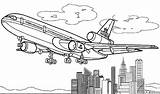 Plane Coloring Pages Transportation Printable Kb sketch template