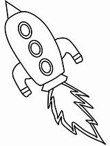 Rocket Coloring Spaceship Ship Space Pages Simple Drawing Kids Flying Cartoon Travel Ships Clipart Cliparts Print Rocketship Color Drawings Off sketch template