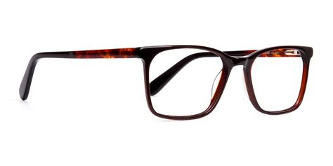 dark brown tortoise shell rectangular glasses whitle 3 specscart ®