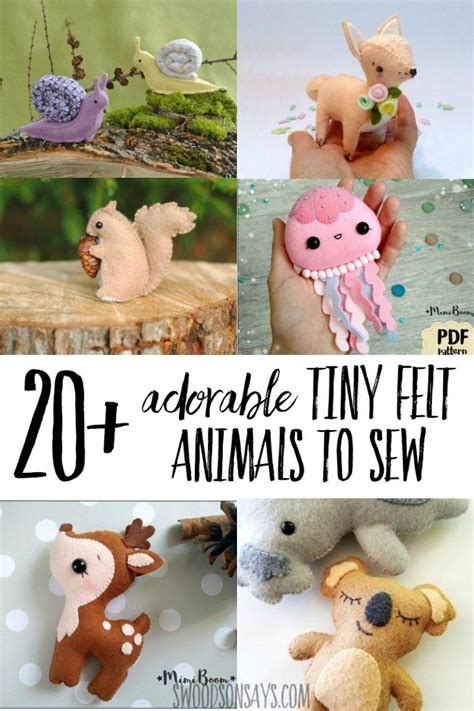 cutest felt animals patterns  sew felt animal patterns hand