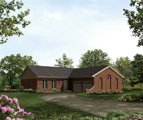 shaped ranch   amenities ha architectural designs house plans