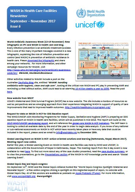 wash  health care facilities newsletter september november