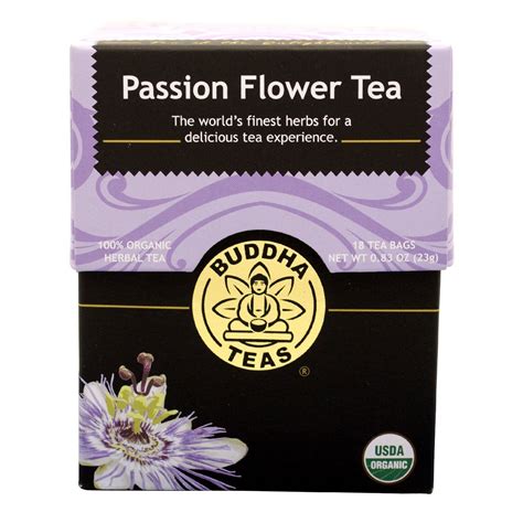 Passion Flower Tea Organic Herbs 18 Bleach Free Tea Bags More