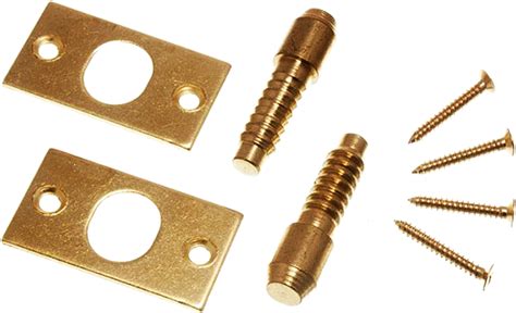 high security door hinge bolts brass plated