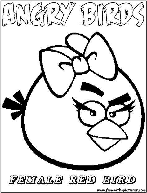 angry birds coloring pages big red bird red bird coloring pages