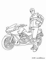 Motorcycle Coloring Racer Pages Color Print Online sketch template