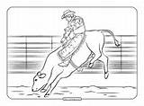Bull Riding Bullfighting Coloringoo sketch template