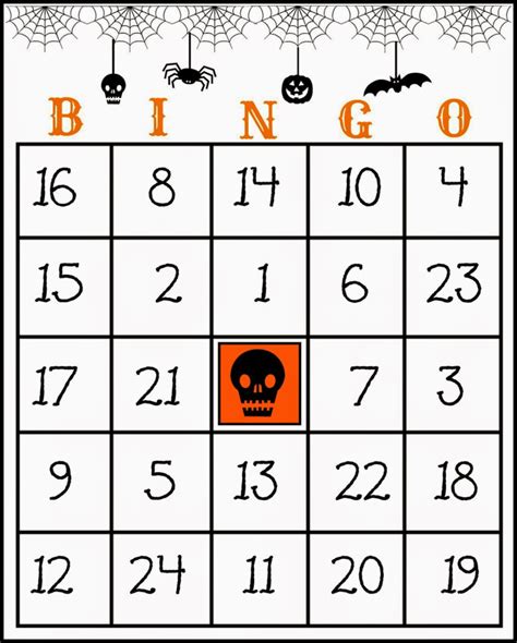 printable halloween bingo cards   players freeprintableme