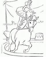 Circus Coloring Pages Printable Getcolorings Horse sketch template