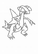 Pokemon Coloring Pages Gabite Mega Printable Educativeprintable Educative sketch template