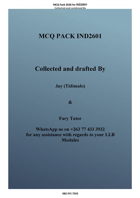 mcq pack ind jay  fary tutor collected  combined