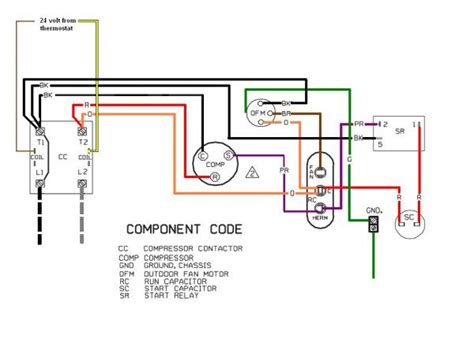 ac condenser motor wiring diagram