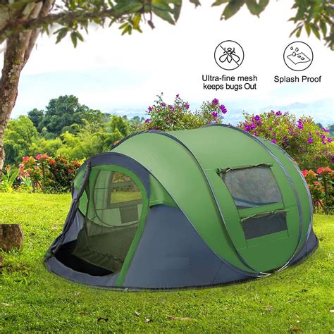 person easy pop  tent waterproof automatic setup  doors instant