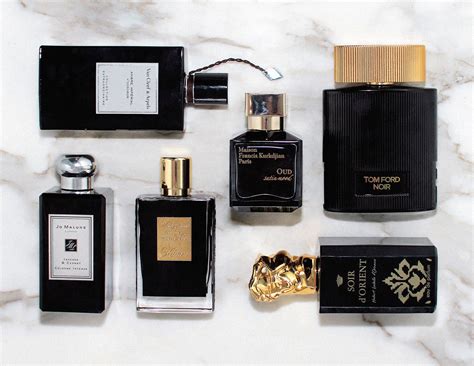 fall perfumes  black  gold bottles vogue