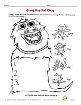 Choy Gung Fat Hay Chinese Year sketch template