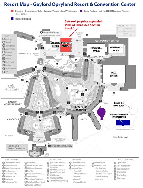 gaylord convention center map international handbell committee