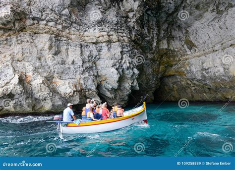 coast  blue grotto   malta island editorial stock image image
