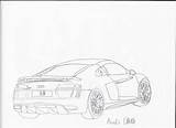 Coloring Pages Hypersport Lykan Audi R8 Template V10 sketch template