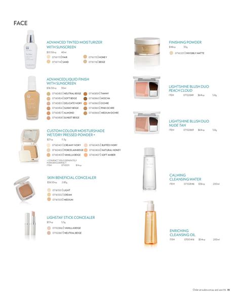 nu skin pacific product catalogue october