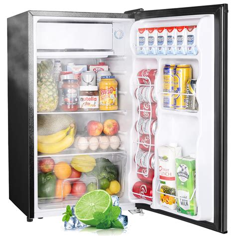 buy upstreman  cuft mini fridge  freezer single door mini fridge adjustable thermostat