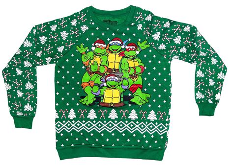 teenage mutant ninja turtles christmas sweaters walmartcom