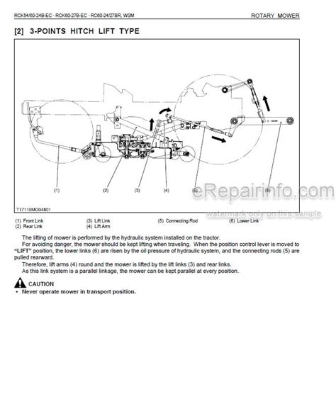 kubota rck  ec  rc br workshop manual rotary mower erepairinfo