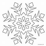 Snowflake Coloring Pages Snowflakes Kids Printable Drawing Christmas Snow Cool2bkids Flake Line Colouring Sheets Winter Template Mandala Getdrawings Choose Board sketch template