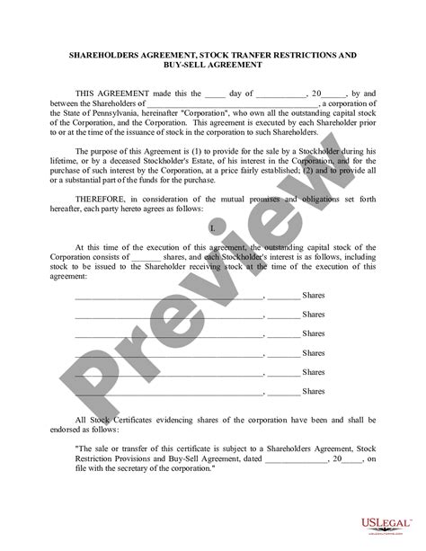 pennsylvania pre incorporation agreement pa agreement  legal forms