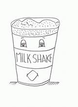 Milkshake Coloring 463px 17kb sketch template
