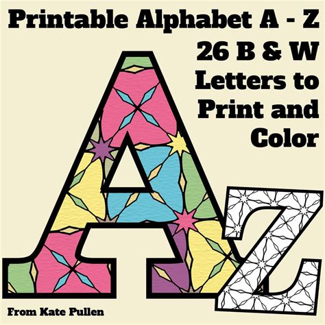 printable alphabet letters coloring pages