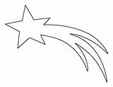 Shooting Star Outline Printable Template Stars Pattern Stencil Clipart Patternuniverse Patterns Line Print Coloring Pages Clip Stencils Cut Templates Natal sketch template