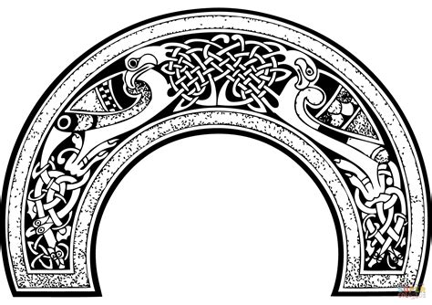 celtic design coloring page  printable coloring pages