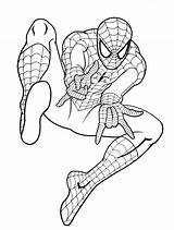 Coloring Spiderman Game Pages Spider Mentve Innen Info Man Color sketch template
