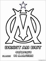 Olympique Marseille Pages Logos Ligue Coloring Soccer Clubs sketch template