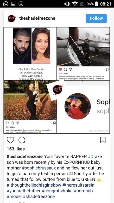what did drake just confirm he s sophie brussaux s