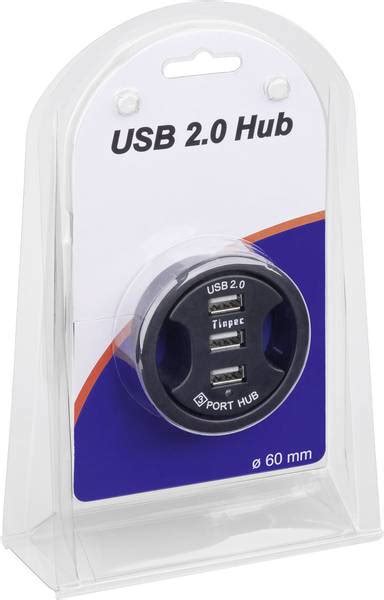 goobay inbyggnad mm  ports usb  hub black conradcom