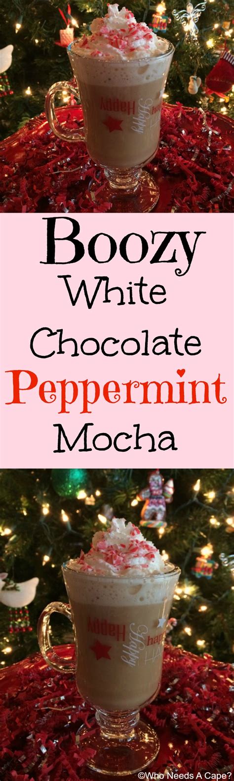 Boozy White Chocolate Peppermint Mocha