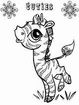 Coloring Pages Cuties Printable Cute Lps Zebra Kids Baby Creative Animal Color Colouring Adult Pg Print Dolphin Clipart Cutie Recommended sketch template