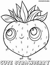 Coloring Food Pages Cute Print sketch template
