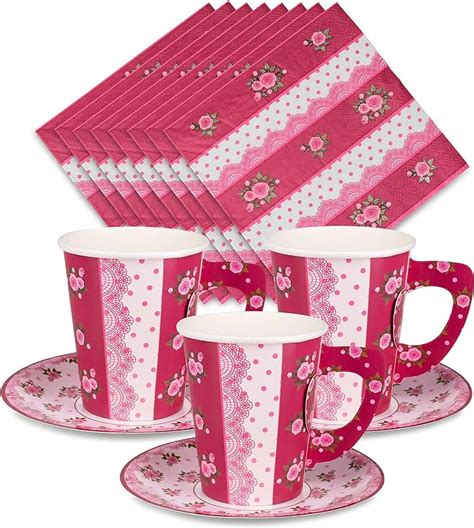 amazoncom paper tea cups  saucers