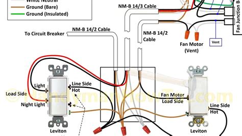 wiring  fan light combo