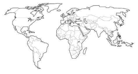 printable world map coloring page  countries labeled printable