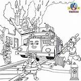 Coloring Pages Thomas Train Flynn Fire Engine Kids Printable Truck Tank Birthday Book Friends Worksheets Print Color Gordon Sheet Brigade sketch template