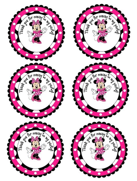 cupcake topper template cupcake toppers template minnie mouse party