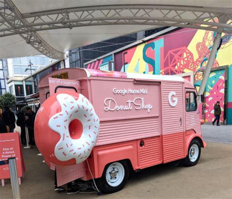 google mini donut shop pop     london food cart design food truck design doughnut