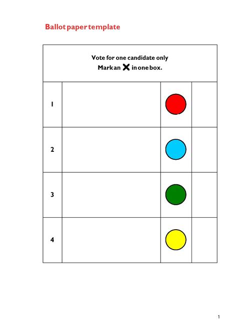 ballot template